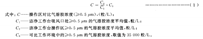 操作区气溶胶浓度计算 操作区气溶胶浓度计算