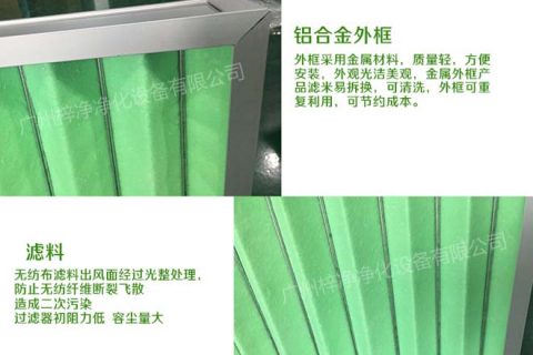 可拆卸清洗龙骨子母架初效空气过滤器