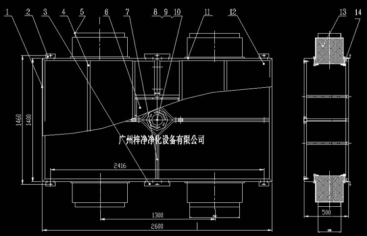 Ⅲ级手术室送风天花方案设计图CAD制作 Ⅲ级手术室送风天花方案设计图CAD制作