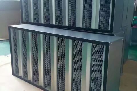活性炭高效空气过滤器-V型W型颗粒活性炭过滤器