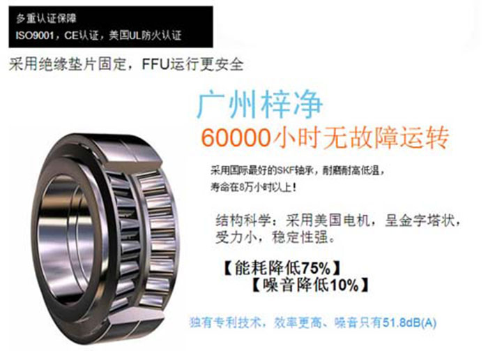 节能FFU6000小时无故障运转 节能FFU6000小时无故障运转